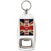 Keep Calm and Carry On - Bottle Opener Keyring