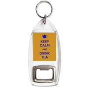 Keep Calm and Drink Tea - Bottle Opener Keyring