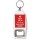 Keep Calm and No-one will Ever Know - Bottle Opener Keyring