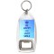 Be Happy and Just Smile - Bottle Opener Keyring