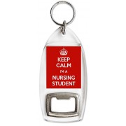 Keep Calm I'm a Nursing Student - Bottle Opener Keyring