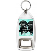 Keep Calm and Love Your Black Labrador - Bottle Opener Keyring