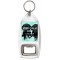 Keep Calm and Love Your Black Labrador - Bottle Opener Keyring