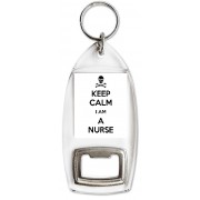 Keep Calm I am a Nurse - Bottle Opener Keyring