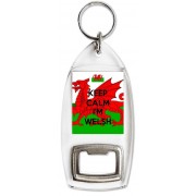 Keep Calm I'm Welsh - Bottle Opener Keyring