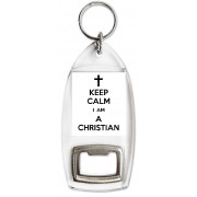 Keep Calm I am a Christian - Bottle Opener Keyring