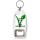 Keep Calm and be a Vegetarian - Bottle Opener Keyring