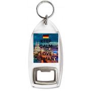 Keep Calm and Love Germany - Bottle Opener Keyring