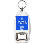 I am Not a Number I'm a Free Man - Bottle Opener Keyring