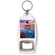 Keep Calm and Colour On - Bottle Opener Keyring