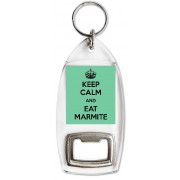 Keep Calm and Eat Marmite - Bottle Opener Keyring