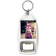 Keep Calm and Love Cats - Bottle Opener Keyring