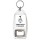 Keep Calm and Think Happy Thoughts - Bottle Opener Keyring