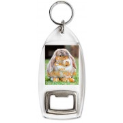Keep Calm and Love Your Rabbit - Bottle Opener Keyring