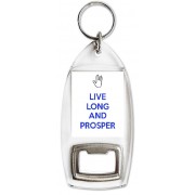Live Long and Prosper - Bottle Opener Keyring