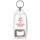 Keep Calm and Love Your Moped - Bottle Opener Keyring