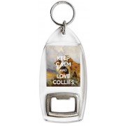 Keep Calm and Love Collies - Bottle Opener Keyring