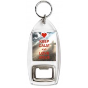 Keep Calm and Love Jesus - Bottle Opener Keyring