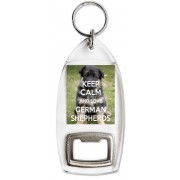 Keep Calm and Love German Shepherds - Bottle Opener Keyring
