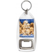 Keep Calm and Love Labradors - Bottle Opener Keyring