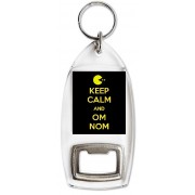 Keep Calm and Om Nom - Bottle Opener Keyring