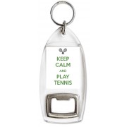 Keep Calm and Play Tennis - Bottle Opener Keyring