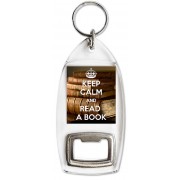 Keep Calm and Read a Book - Bottle Opener Keyring