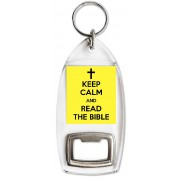 Keep Calm and Read the Bible - Bottle Opener Keyring