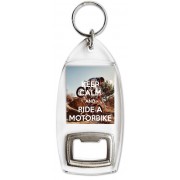 Keep Calm and Ride a Motorbike - Bottle Opener Keyring