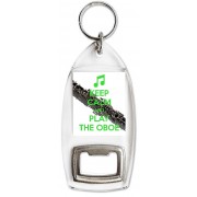 Keep Calm and Play the Oboe - Bottle Opener Keyring