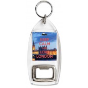 Keep Calm and Love London - Bottle Opener Keyring