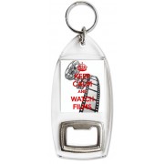 Keep Calm and Watch Films - Bottle Opener Keyring
