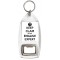 Keep Clam I'm an English Expert - Bottle Opener Keyring