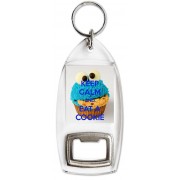Keep Calm and Eat a Cookie - Bottle Opener Keyring