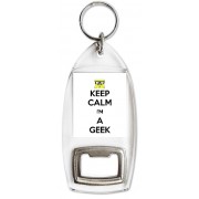 Keep Calm I'm a Geek - Bottle Opener Keyring