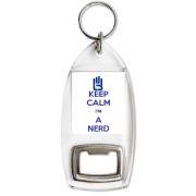 Keep Calm I'm a Nerd - Bottle Opener Keyring