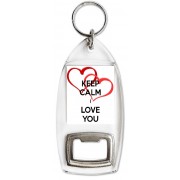 Keep Calm I Love You - Bottle Opener Keyring
