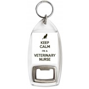 Keep Calm I'm a Veterinary Nurse - Bottle Opener Keyring