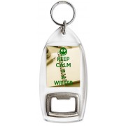 Keep Calm I'm a Writer - Bottle Opener Keyring