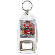 Keep Calm and Love London - Bottle Opener Keyring