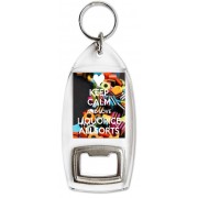 Keep Calm and Love Liquorice Allsorts - Bottle Opener Keyring