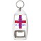 Keep Calm and Happy St. George's Day - Bottle Opener Keyring