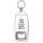 Keep Calm Never, Never, Never Give Up - Bottle Opener Keyring
