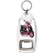Keep Calm and Love Your Scooter - Bottle Opener Keyring
