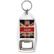 Keep Calm I'm English - Bottle Opener Keyring