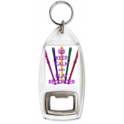 Keep Calm and Play Recorder - Bottle Opener Keyring