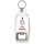 Keep Calm and Love Pigeons - Bottle Opener Keyring
