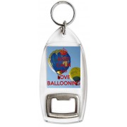 Keep Calm and Love Ballooning - Bottle Opener Keyring
