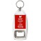 Keep Calm and Love Trains - Bottle Opener Keyring