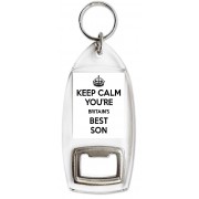 Keep Calm You're Britain's Best Son - Bottle Opener Keyring